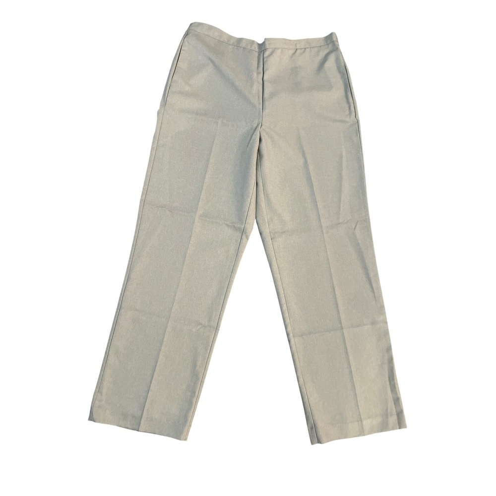 Alfred Dunner Womens Classic Fit Comfort Waist Pants gray Size 14 NWT